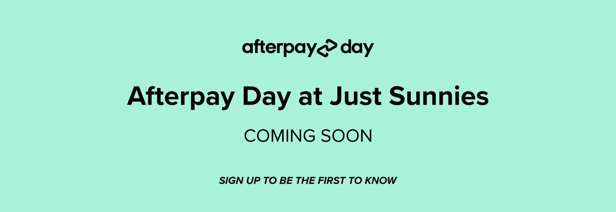 Afterpay Day Sale Banner