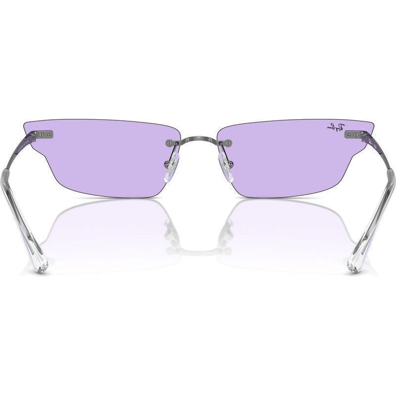 Anh RB3731, Polished Gunmetal/Violet Lenses 63 Eye Size