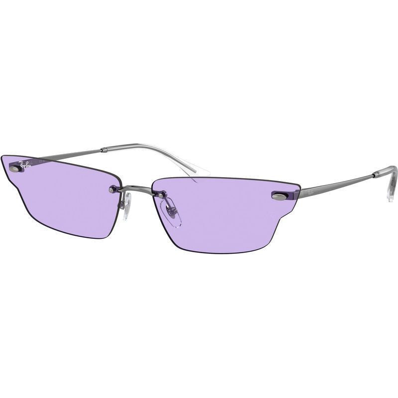 Anh RB3731, Polished Gunmetal/Violet Lenses 63 Eye Size