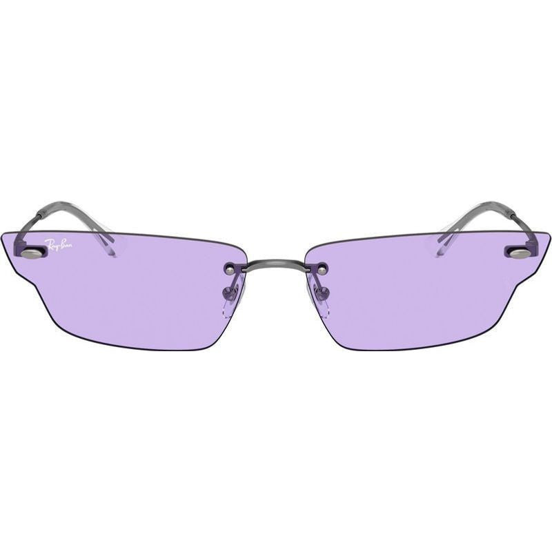 Anh RB3731, Polished Gunmetal/Violet Lenses 63 Eye Size