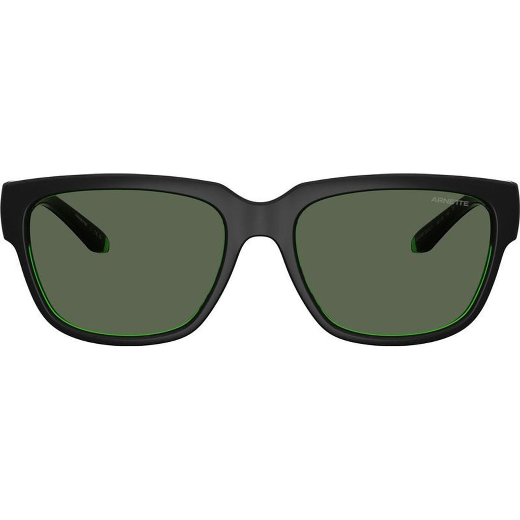 Bounce AN4366, Black and Transparent Green/Dark Green Lenses