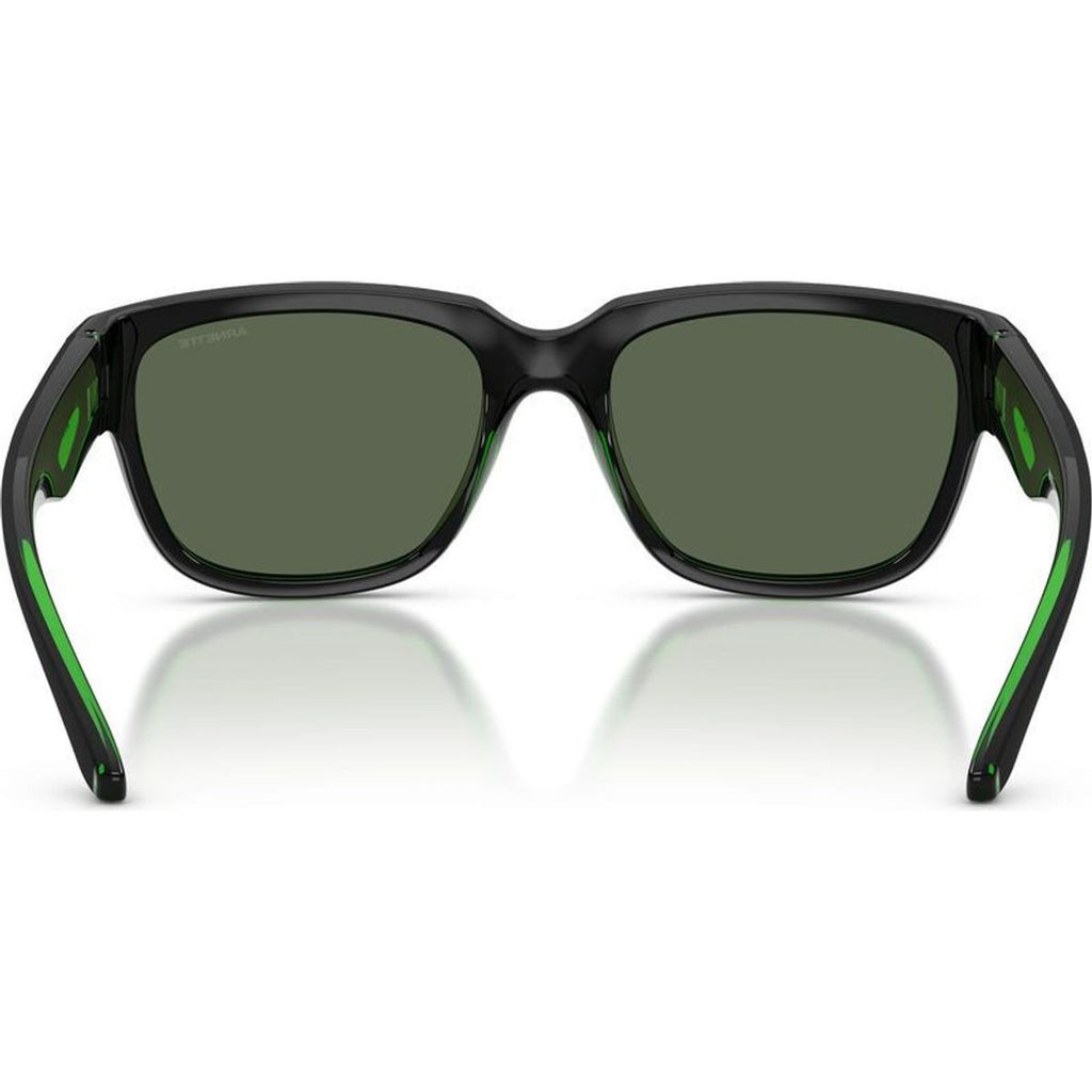 Bounce AN4366, Black and Transparent Green/Dark Green Lenses