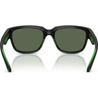 Bounce AN4366, Black and Transparent Green/Dark Green Lenses