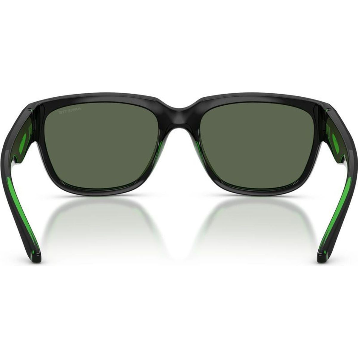 Bounce AN4366, Black and Transparent Green/Dark Green Lenses