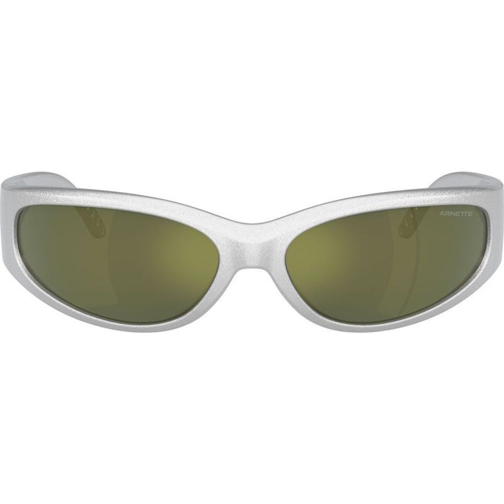 Catfish AN4302, Metallic Silver/Dark Green Petrol Mirror Lenses 62 Eye Size