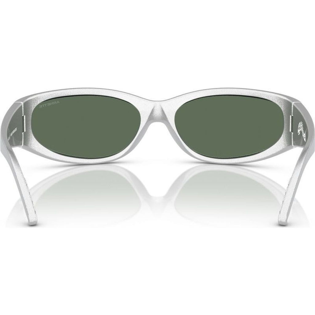 Catfish AN4302, Metallic Silver/Dark Green Petrol Mirror Lenses 62 Eye Size