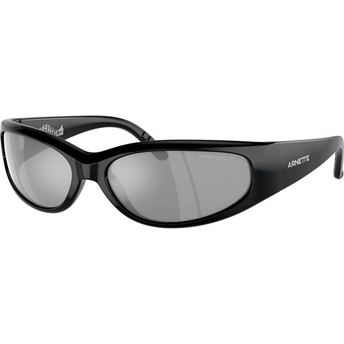 Catfish AN4302, Recycled Black/Silver Mirror Polarised Lenses 65 Eye Size
