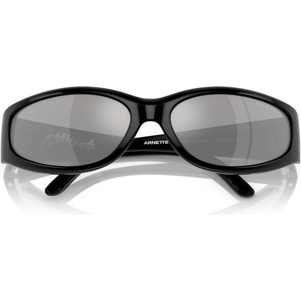 Catfish AN4302, Recycled Black/Silver Mirror Polarised Lenses 65 Eye Size