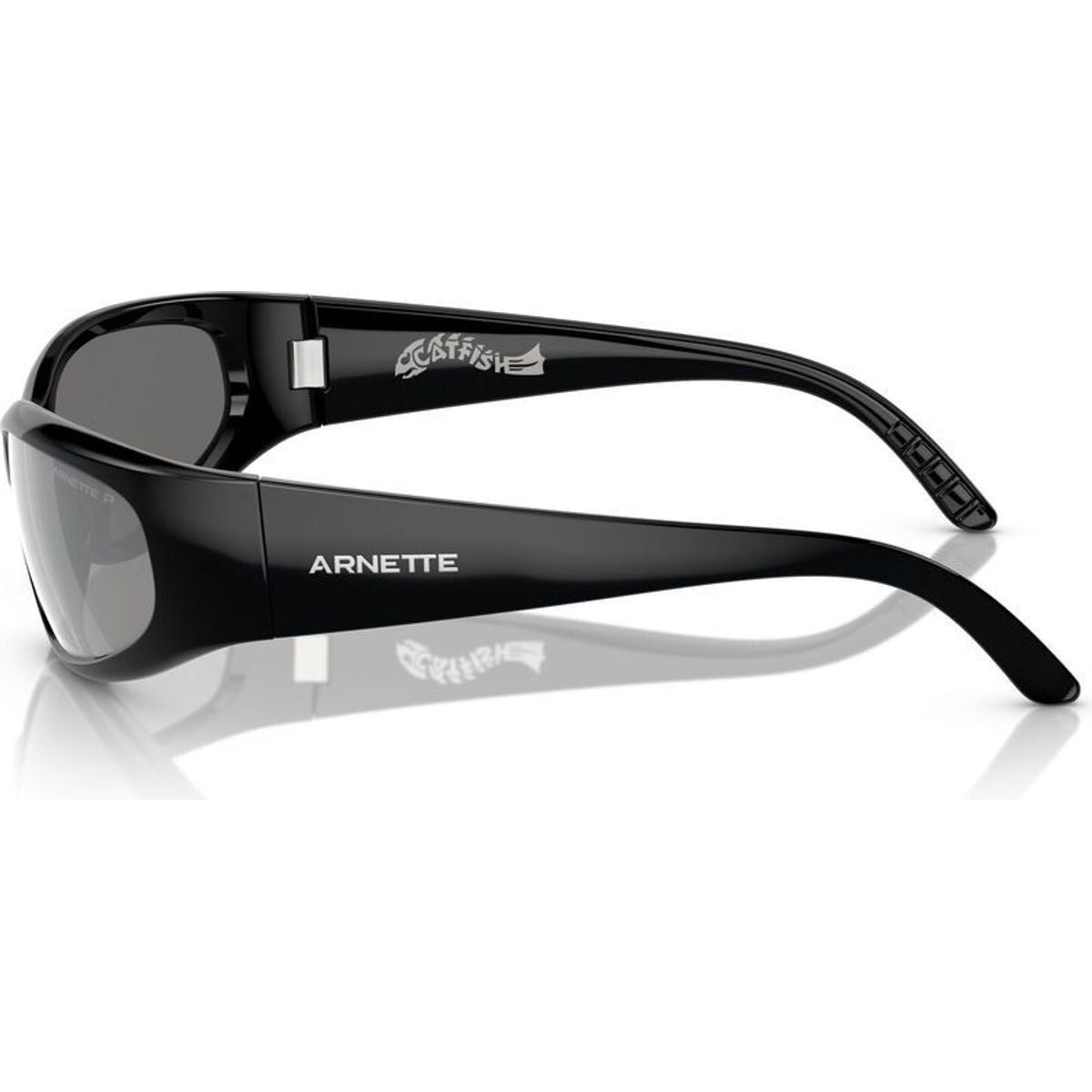 Catfish AN4302, Recycled Black/Silver Mirror Polarised Lenses 62 Eye Size