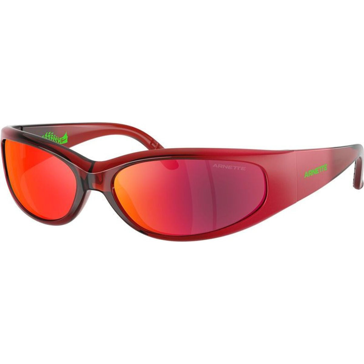 Catfish AN4302, Transparent Orange Red Gradient/Orange Yellow Mirror Lenses