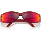 Catfish AN4302, Transparent Orange Red Gradient/Orange Yellow Mirror Lenses