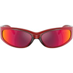 Catfish AN4302, Transparent Orange Red Gradient/Orange Yellow Mirror Lenses