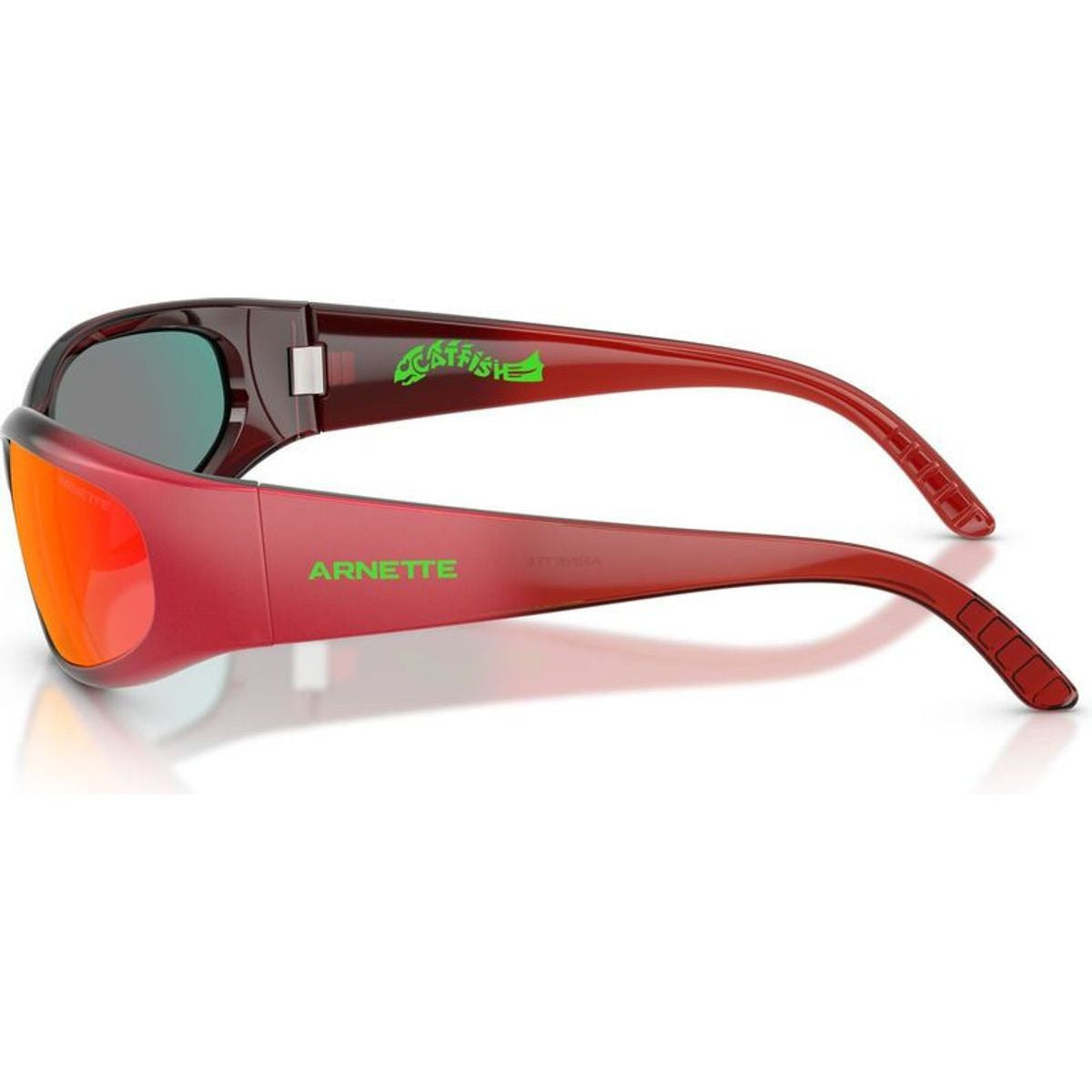 Catfish AN4302, Transparent Orange Red Gradient/Orange Yellow Mirror Lenses