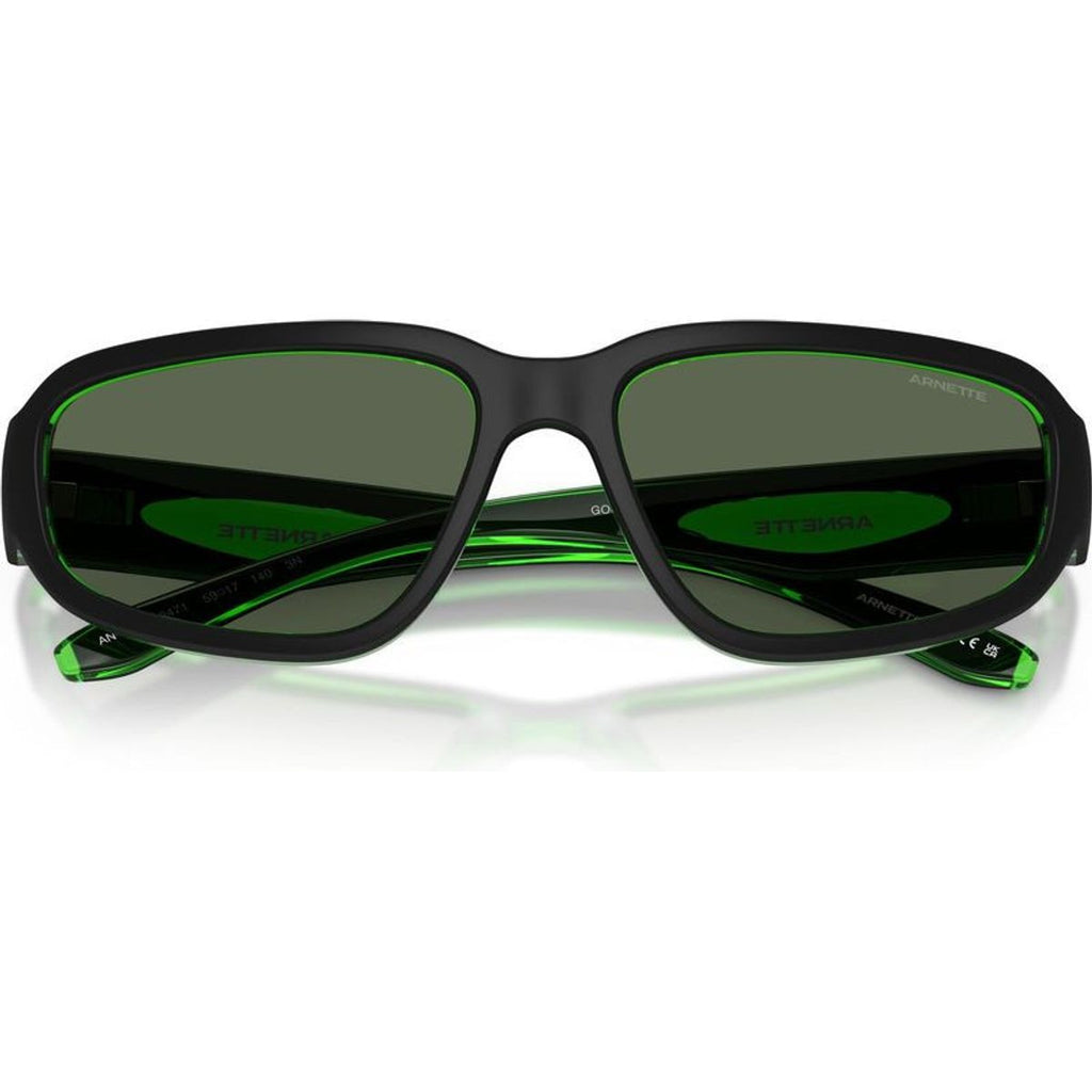 Goodle AN4365, Black and Transparent Green/Dark Green Lenses