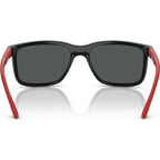 Headlight AN4359, Shiny Matte Black/Dark Grey Lenses
