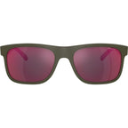 Khim AN4341, Shiny Matte Military/Orange Yellow Mirror Lenses