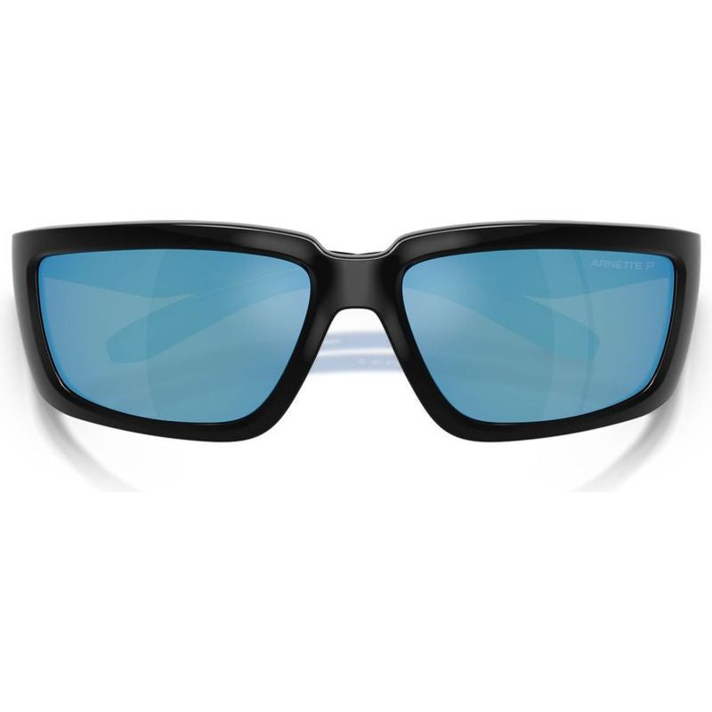 Taggit AN4355, Black and Royal Blue Rubber/Dark Grey Water Mirror Polarised Lenses