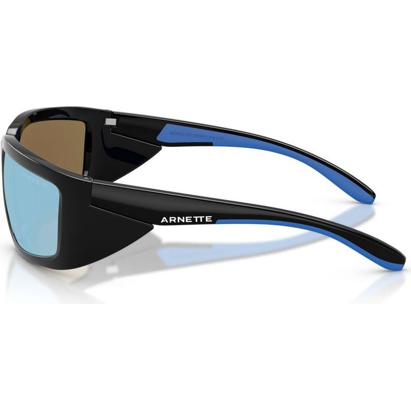 Taggit AN4355, Black and Royal Blue Rubber/Dark Grey Water Mirror Polarised Lenses