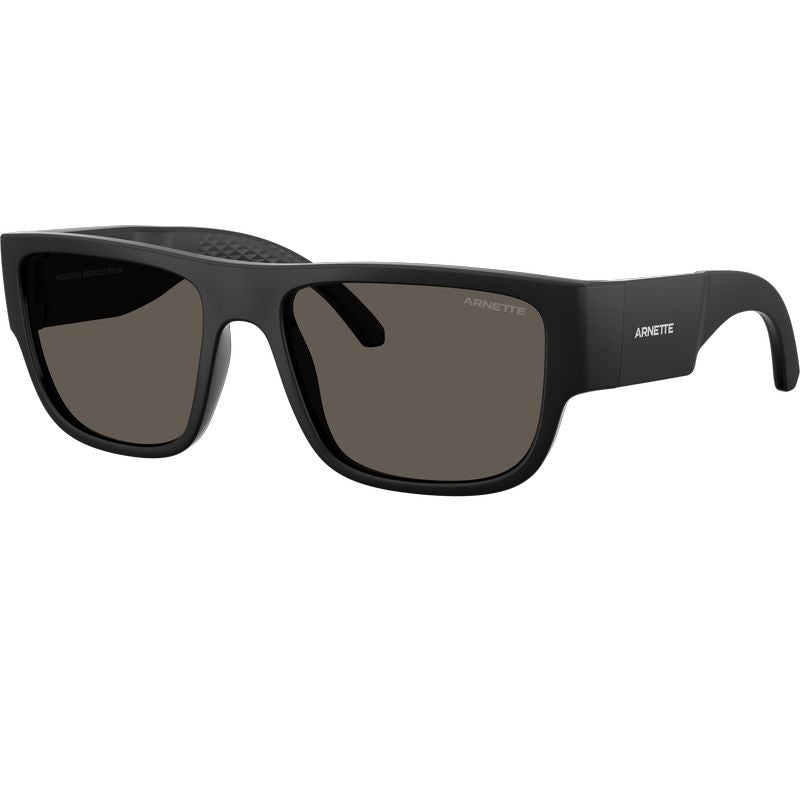Arnette AN4377 Recycled Matte Black Dark Grey Angle
