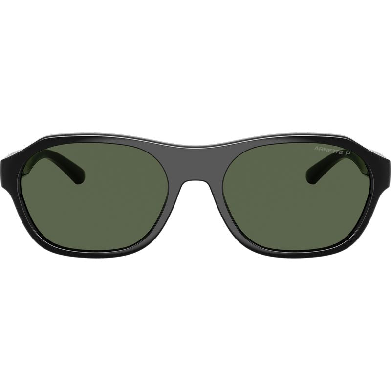 Arnette AN4380 Recycled Black Dark Green Polarised Front