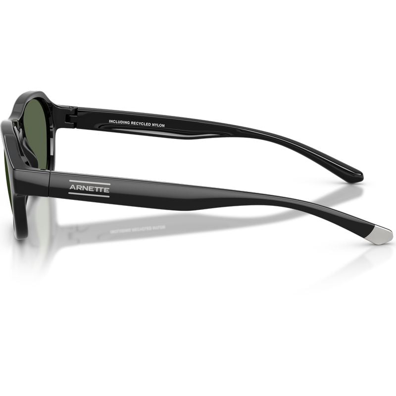 Arnette AN4380 Recycled Black Dark Green Polarised Side