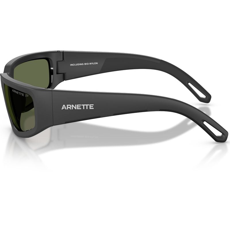 Arnette AN4382 Matte Black Green Polarised Side