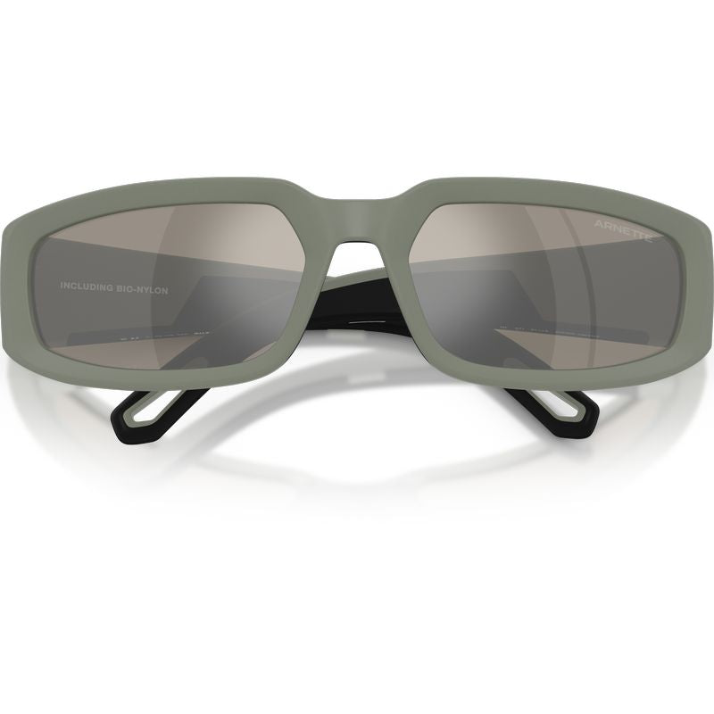 Arnette AN4382 Matte Salvia Green Silver Mirror Front2