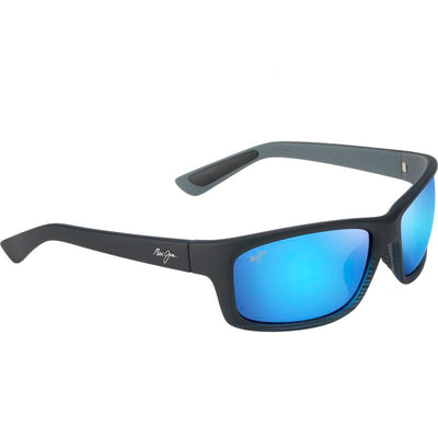 Kanaio Coast, Matte Translucent Blue, Black Stripe/Blue Hawaii +2.0 Readers Polarised Lenses