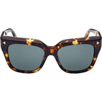 BY0096, Coloured Havana/Blue Lenses