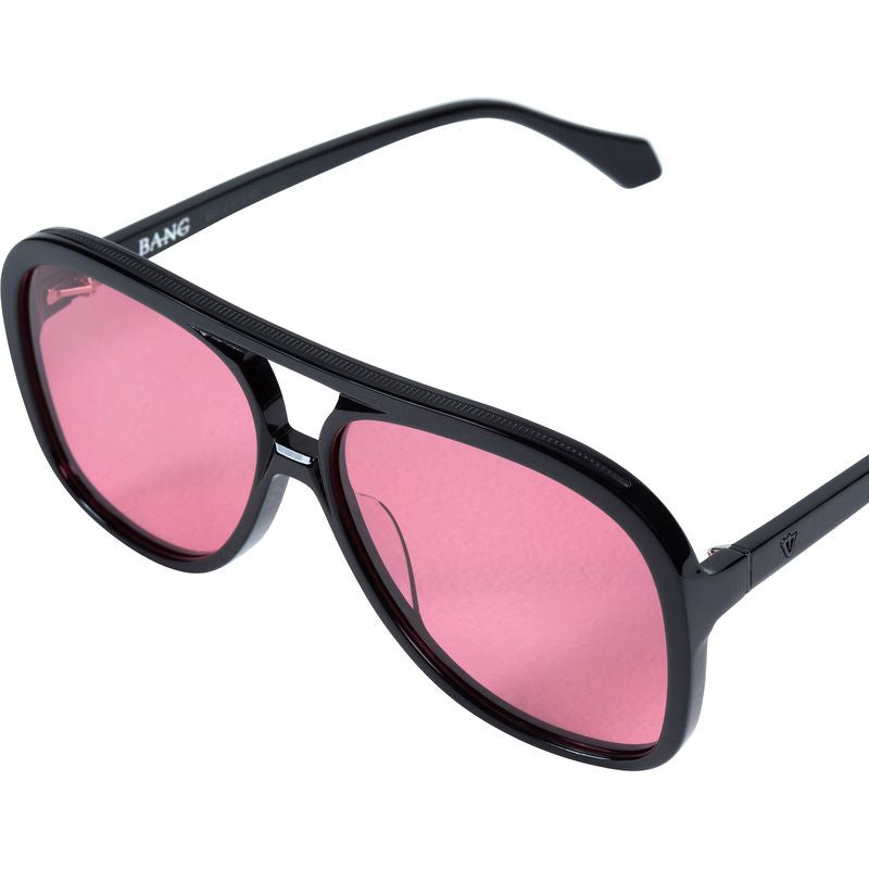 Bang, Gloss Black/Rose Lenses
