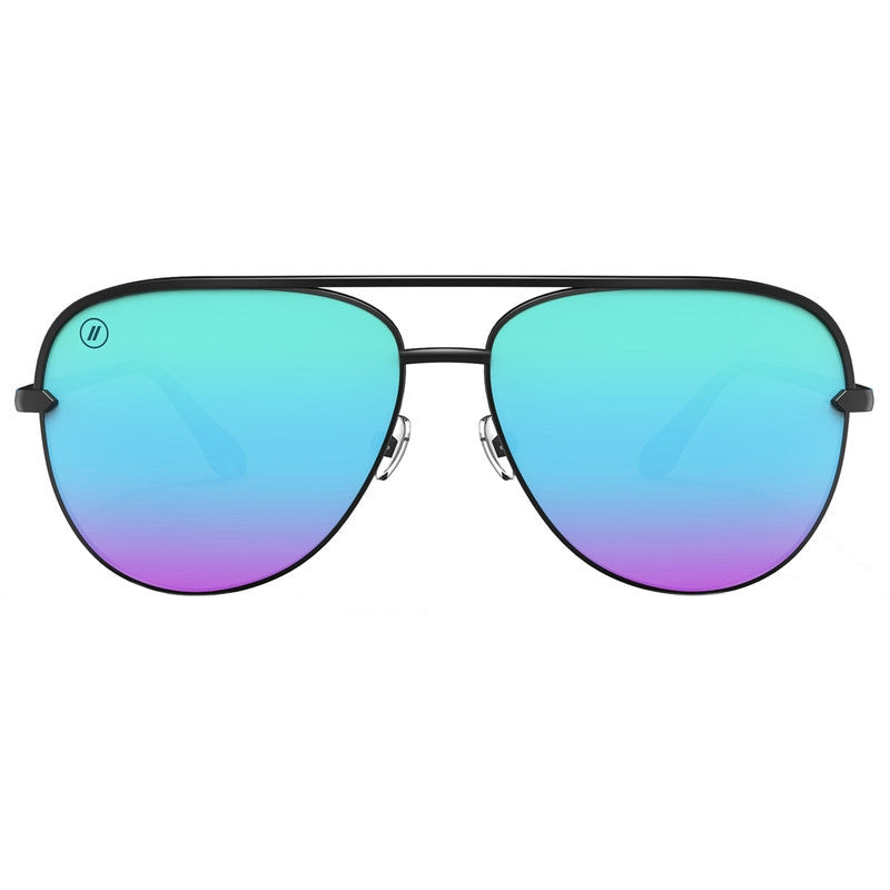Shadow, Flying Pretty Matte Black/Blue Mirror Polarised Lenses