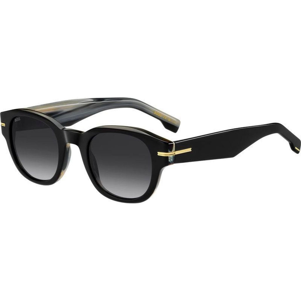 1717/S, Black Striped White/Grey Gradient Lenses