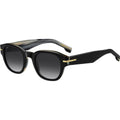 1717/S, Black Striped White/Grey Gradient Lenses