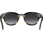 1717/S, Black Striped White/Grey Gradient Lenses