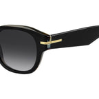 1717/S, Black Striped White/Grey Gradient Lenses