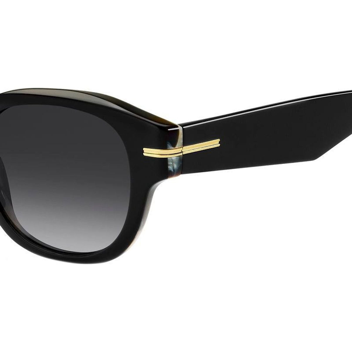 1717/S, Black Striped White/Grey Gradient Lenses