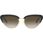Peggy, Shiny Black/Grey Gradient Polarised Lenses