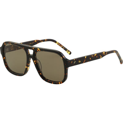 Bask Eyewear Blake Ember Tort Light Brown Polarised Angle