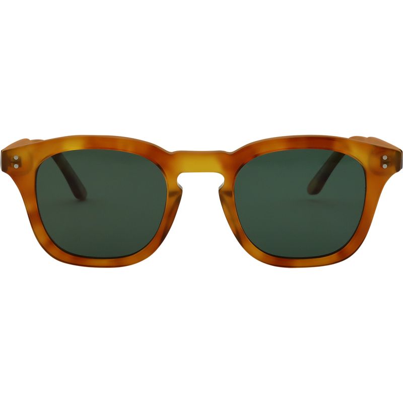 Bask Eyewear Dune Butterscotch Green Polarised Front