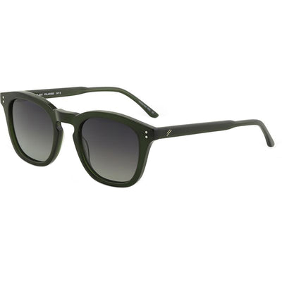 Bask Eyewear Dune XL Crystal Green Grey Gradient Polarised Angle