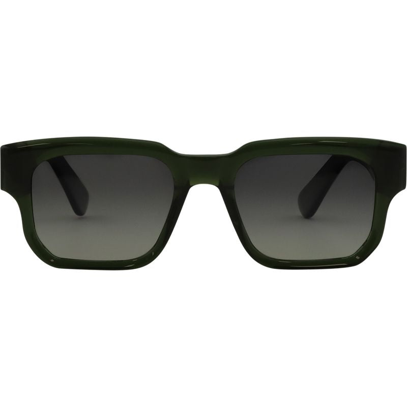 Bask Eyewear Eli Crystal Green Grey Gradient Polarised Front