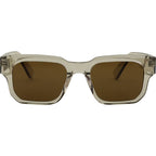 Bask Eyewear Eli XL Crystal Stone Brown Polarised Front