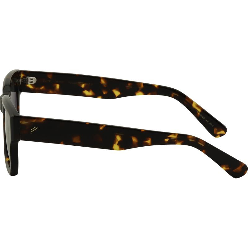 Bask Eyewear Eli XL Dark Tort Grey Polarised Temple