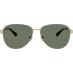 Biarritz MK1160, Shiny Light Gold/Green Lenses 59 Eye Size