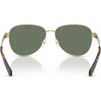 Biarritz MK1160, Shiny Light Gold/Green Lenses 59 Eye Size