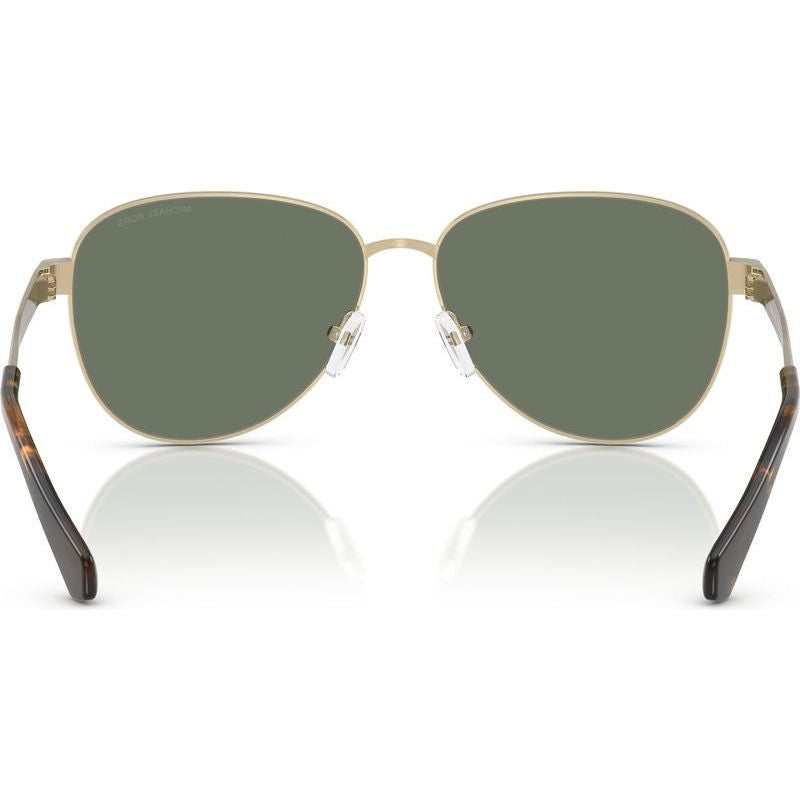 Biarritz MK1160, Shiny Light Gold/Green Lenses 59 Eye Size