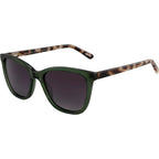 Gabriella, Crystal Green and Tort/Grey Gradient Polarised Lenses