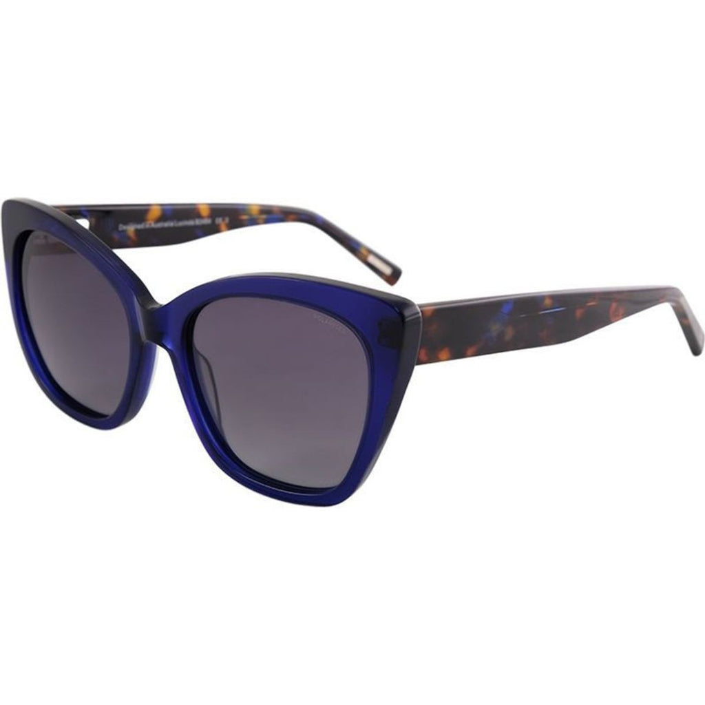 Lucinda, Dark Blue and Demi/Grey Gradient Polarised Lenses
