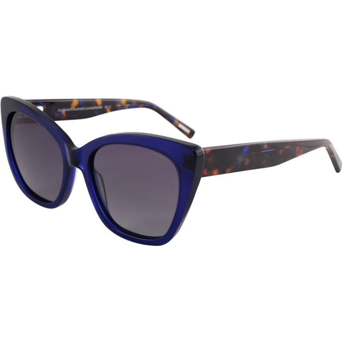 Lucinda, Dark Blue and Demi/Grey Gradient Polarised Lenses