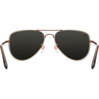 A Series, Mojave Ghost Matte Rose Gold/Silver PC Polarised Mirror Lenses